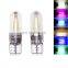 Newest W5w Led T10 Cob Glass Car Light Led Filament Light Auto Automobiles Reading Dome Bulb Lamp Car Styling 12V W5w