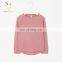 Girls' Cashmere Pullover Sweater Pink Plain Cashmere pullover sweater