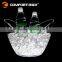 Boat shape rechargeable light up ice bucket