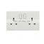 English Power LED Electric Charger Plug EU Switched Electrical Socket Wall Switch Socket
