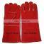 Red Hand Safety Welding Gloves Supplier Price Heat Resistant Leather Welding Gloves for Welder