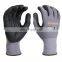 Gradeen construction labor working hand protective black nirtile coated oil resistant gloves printed with logo