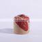 Traditional Chinese Round Red Porcelain Rustic Handmade Decoration Vase