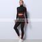 2021 New Long Sleeve Yoga Suit Sport Plus-size Xxxl Women's Wear Running Breathable Seamless Fashion Sport Casual Yoga Pant Suit