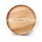 K&B hot 2021 new design high quality wholesale solid wooden round serving tray