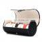 Custom Travel Portable 3 Slot Leather Rounded Watch Storage Case Watch Roll Box