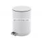 Modern design hot selling slim cover 5L stainless steel bathroom soft close function trash can kitchen pedal dustbin