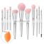 free samples candy style color beauty products diamond makeup brush individual makeup brushes set manufacturer