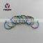 Metal Round Edge Color Rings Split Key Rainbow Ring Manufacturing