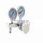 Double gauge of Gas Regulator, stainless material Oxygen Regulator