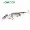 JOHNCOO Professional Fishing Lure 98mm 9.8g Top Water Wobbler Minnow Bass Pike Bait Swimbait
