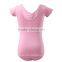 Hot Sale Short Sleeve Cotton Lycra Gymnastics Leotards Children