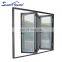 AS2047 modern design top quality new arrival for simple elegant luxury safety glass multiple pane folding door