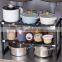 2 Tier Expandable Shelf Rack Under Sink Storage Organizer for kitchen room