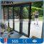 grey powder coated aluminium bi folding windows and doors