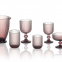 High Quality 250 ml Vintage Pattern Wine Glassware Set Purple Colored Embossed Glasses Elegant Drink Ware