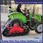 Tractor modification with anti sinking half chain track for stable and reliable swamp leveling