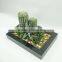 Indoor decorative artificial plants cactus and succulent series with oblong pot