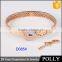2015 Hot Selling Lock and Key 18K Yellow or Rose Gold Bangle With Diamond For Lover