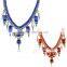Dubai tassel design gold plated charm necklace for women