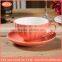 tea cup and saucer wholesale new fashion modern bone china high quality coffee home or holiday gift with custom design