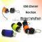 (1500429) ABS Plastic Rechargeable Promotional Gift LED Pocket USB Torch