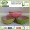 Eco friendly round shape colorful bamboo bowl