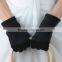 Thinsulate Wearproof Brown Color Girls Wool Gloves for Spring Use