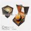 Modern wooden watch winder for single watch display