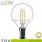 Hot sale 2200k 2700K b15 2w 200lm 4w 400lm dimmable LED filament e14 p45