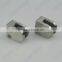 Flat Back Small D Stainless Steel Glass Clamp