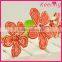 fashion fancy red flower alloy and beads baby hair decoration WHD-002                        
                                                Quality Choice