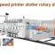 High efficiecny corrugated cardboard flexo high speed printing slotting and rotary die cutting machine