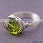 Clear crystals wire wrapped rings --Multi color stone ring