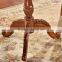 Foshan good price solid wooden coffee table three legs round tea table furniture