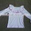 US kids wear wholesale distributor childs blank shirt ruffle