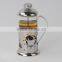 Stainless steel french press, glass coffee plunger, teacoffee maker