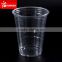 High quality disposable 10oz clear cold drink cups, PET plastic cold beverage cups