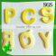 Eco-friendly Colorful magic tape Letters as accessory or toy