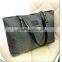 Manufacturer promotion fashion tote canvas shopping grocery bag heavy duty solid versatile handbag for women