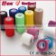 China Manufacturer Wholesale Cohesive support Colored Elastic Bandage Wrap