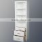 White solid wood cabinet with drawers with 3 drawers