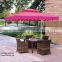 Hot sale new design garden table chair sets, rattan and wicker tables JJ-058TC