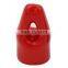 Durable plastic round hanger end caps for wooden broom handles