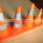 40CM black PP traffic cone/16" folding retractable safety cones