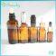 2015 5-100ml amber glass bottles apothecary potion liquid medicine bottles with silicone rubber cap stopper