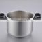 18/8 stainless steel sandwich bottom cookware, suitable to gas stove & induction cooker