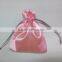 new style colored drawstring satin shoe bag for kids