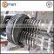 conical screws extruder twin barrel and screw for plastic machine