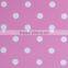 pink material with white dot for 82 nylon 18 spandex knit swimwear fabric